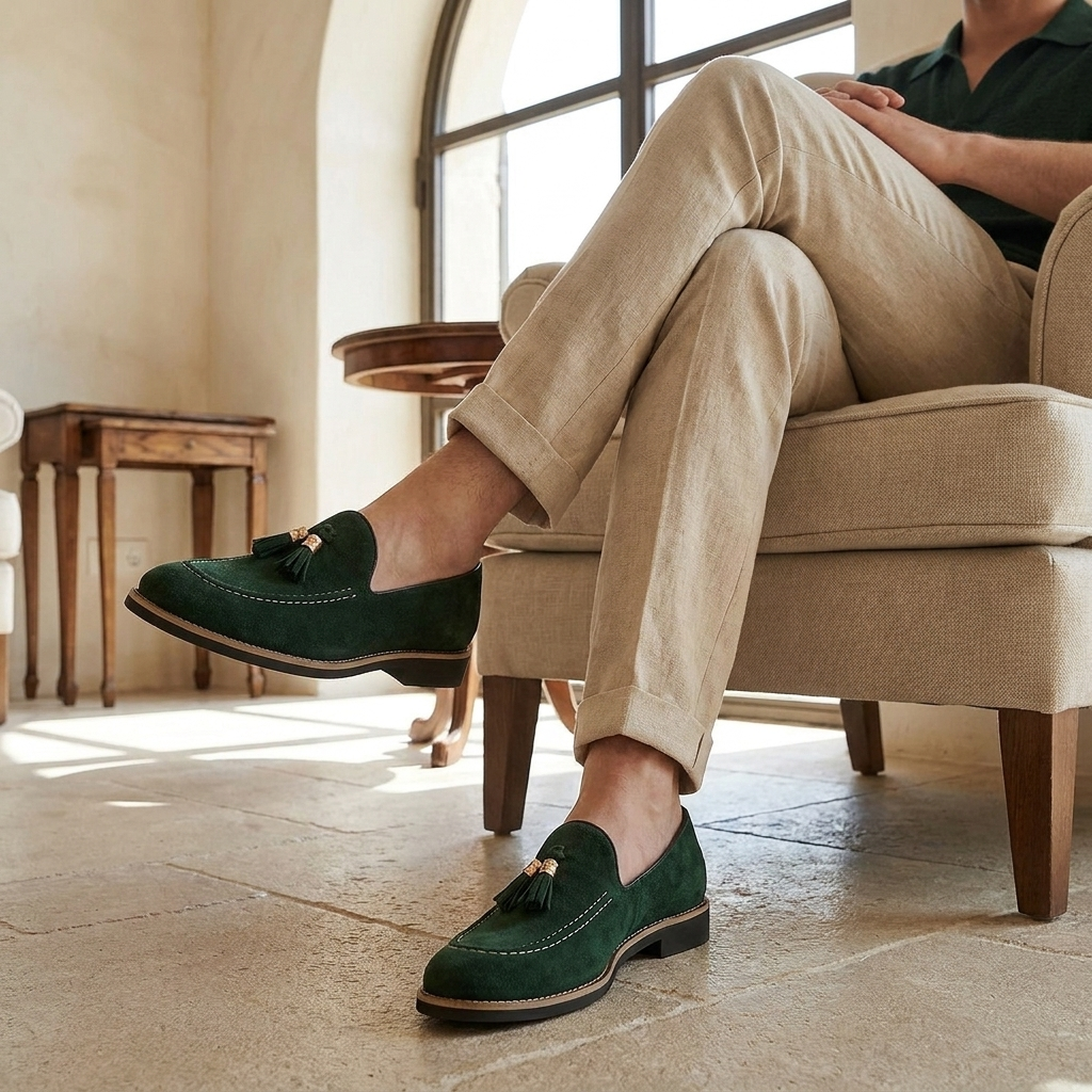 OLDMONEYLOOK | Men’s Heritage Suede Tassel Loafers