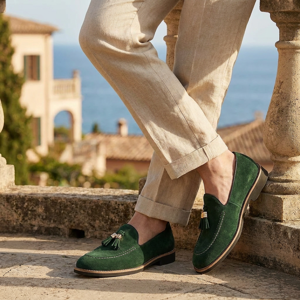 OLDMONEYLOOK | Men’s Heritage Suede Tassel Loafers