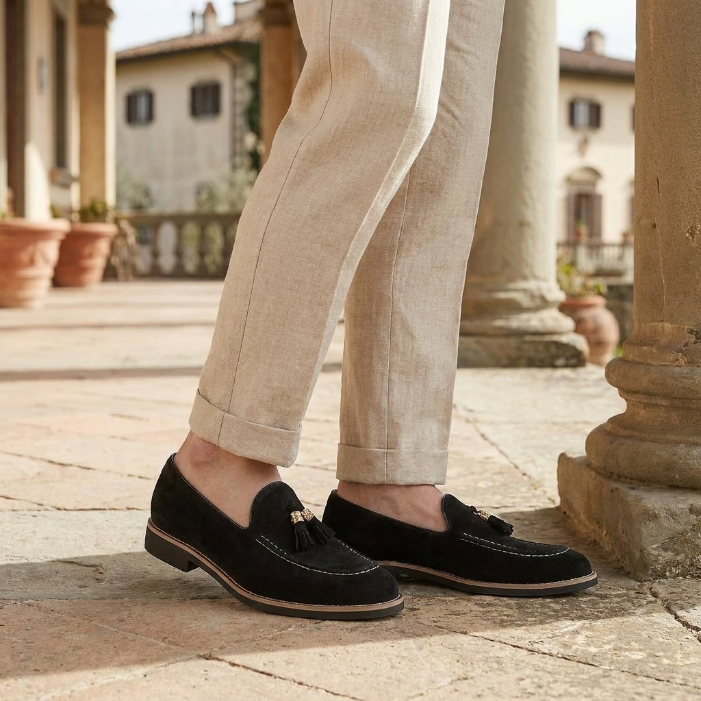 OLDMONEYLOOK | Men’s Heritage Suede Tassel Loafers