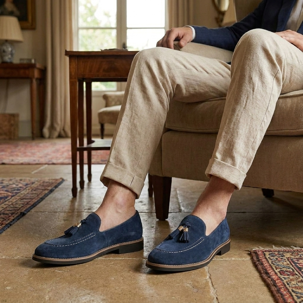OLDMONEYLOOK | Men’s Heritage Suede Tassel Loafers