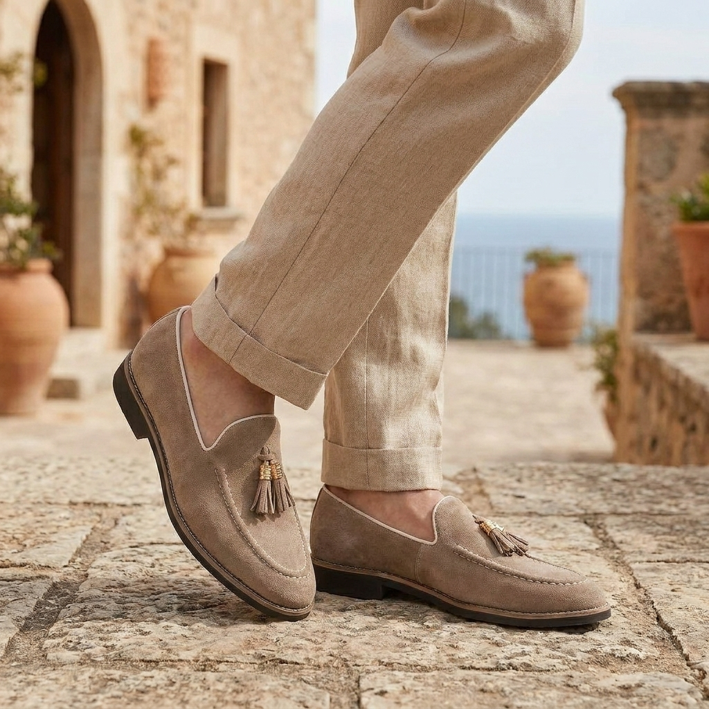 OLDMONEYLOOK | Men’s Heritage Suede Tassel Loafers