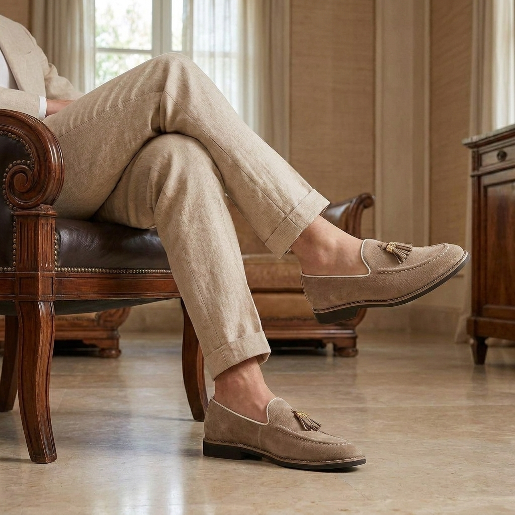 OLDMONEYLOOK | Men’s Heritage Suede Tassel Loafers