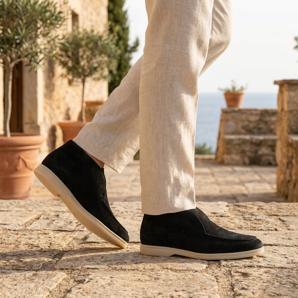 OLDMONEYLOOK | Men Heritage Suede Loafers Classic Slip-On
