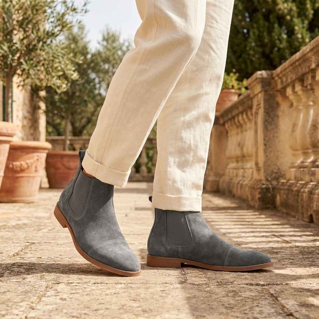 OLDMONEYLOOK | Men’s Heritage Nubuck Chelsea Boots