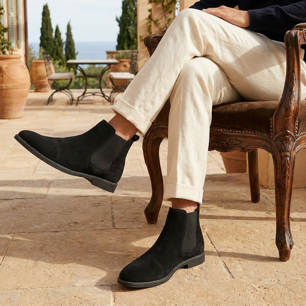 OLDMONEYLOOK | Men’s Heritage Nubuck Chelsea Boots