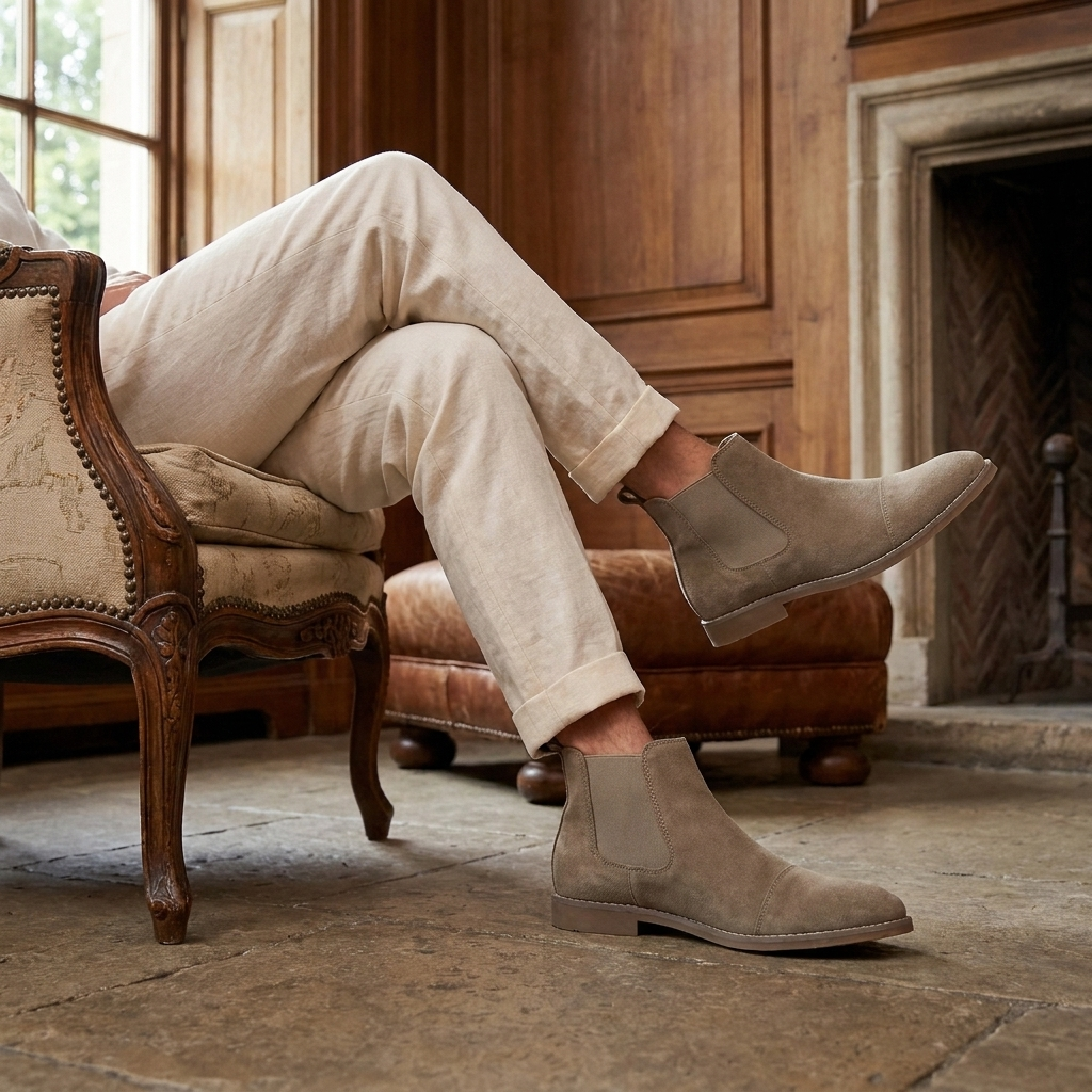 OLDMONEYLOOK | Men’s Heritage Nubuck Chelsea Boots