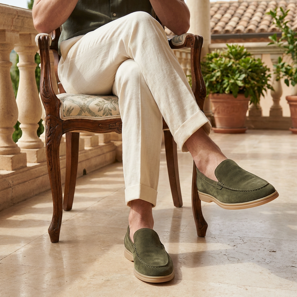 OLDMONEYLOOK | Men’s Classic Slip-On Suede Loafers