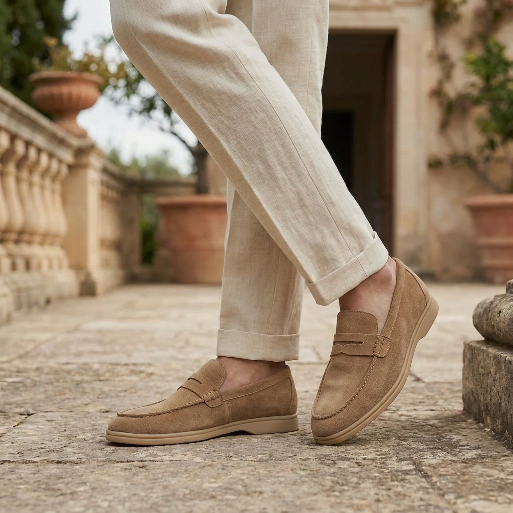 OLDMONEYLOOK | Men’s Classic Slip-On Suede Loafers