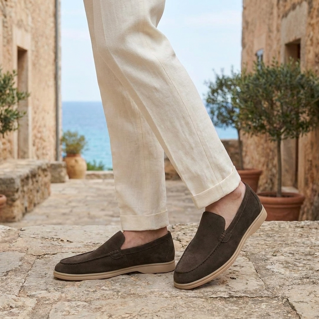 OLDMONEYLOOK | Men’s Classic Slip-On Suede Loafers