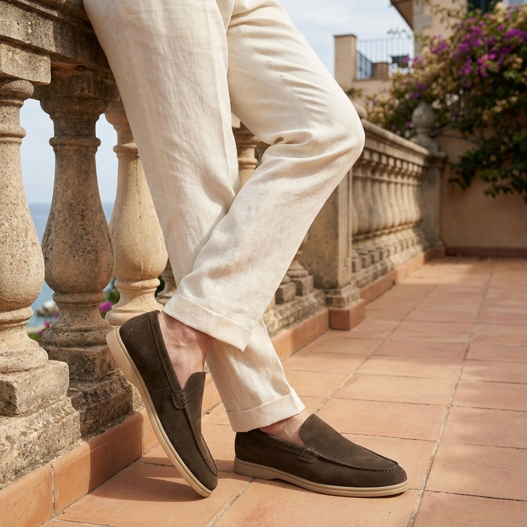 OLDMONEYLOOK | Men’s Classic Slip-On Suede Loafers