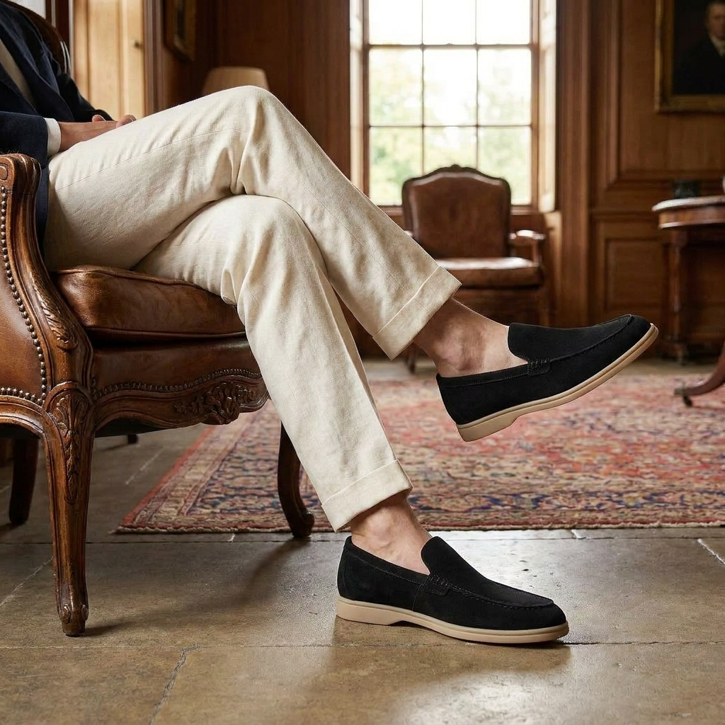 OLDMONEYLOOK | Men’s Classic Slip-On Suede Loafers