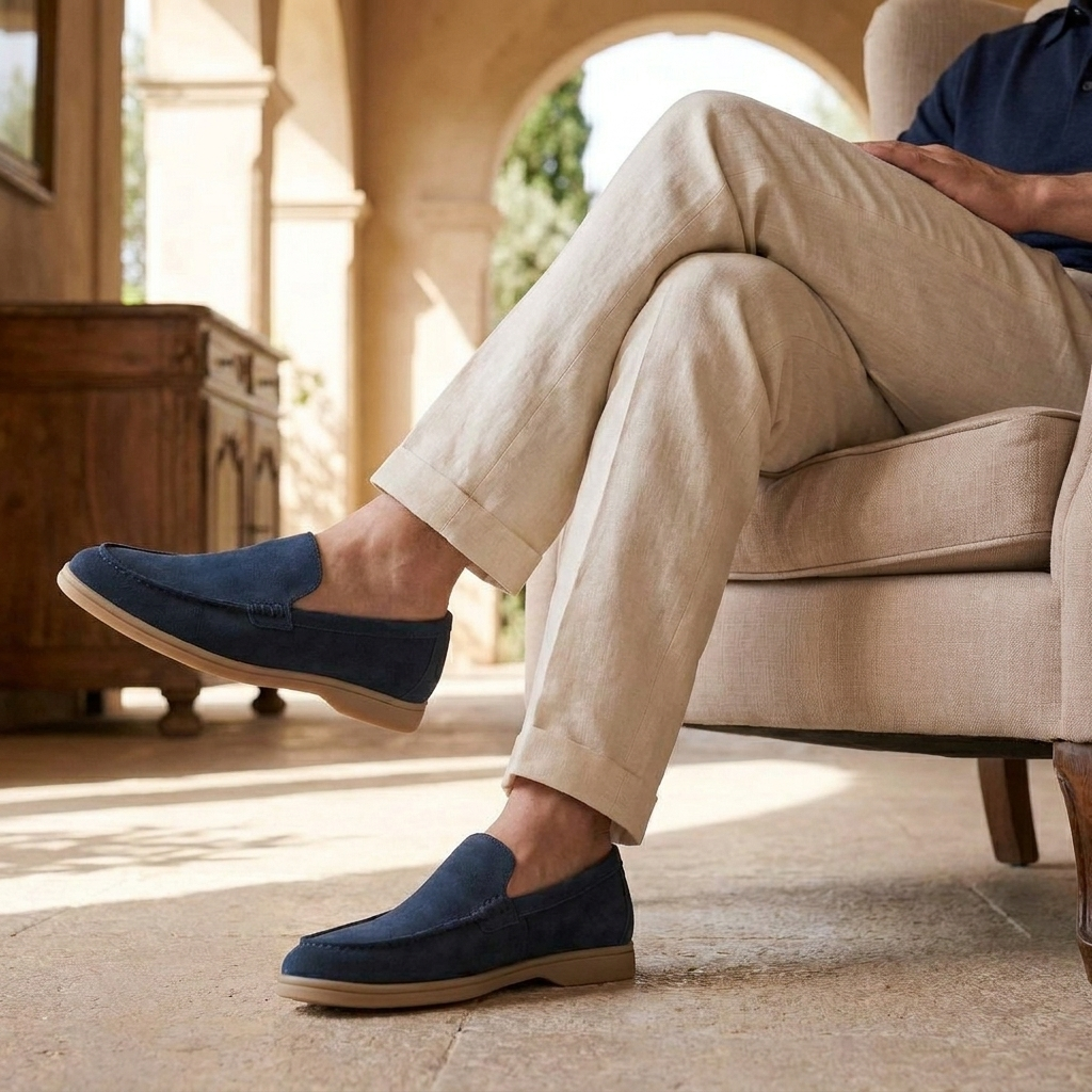 OLDMONEYLOOK | Men’s Classic Slip-On Suede Loafers