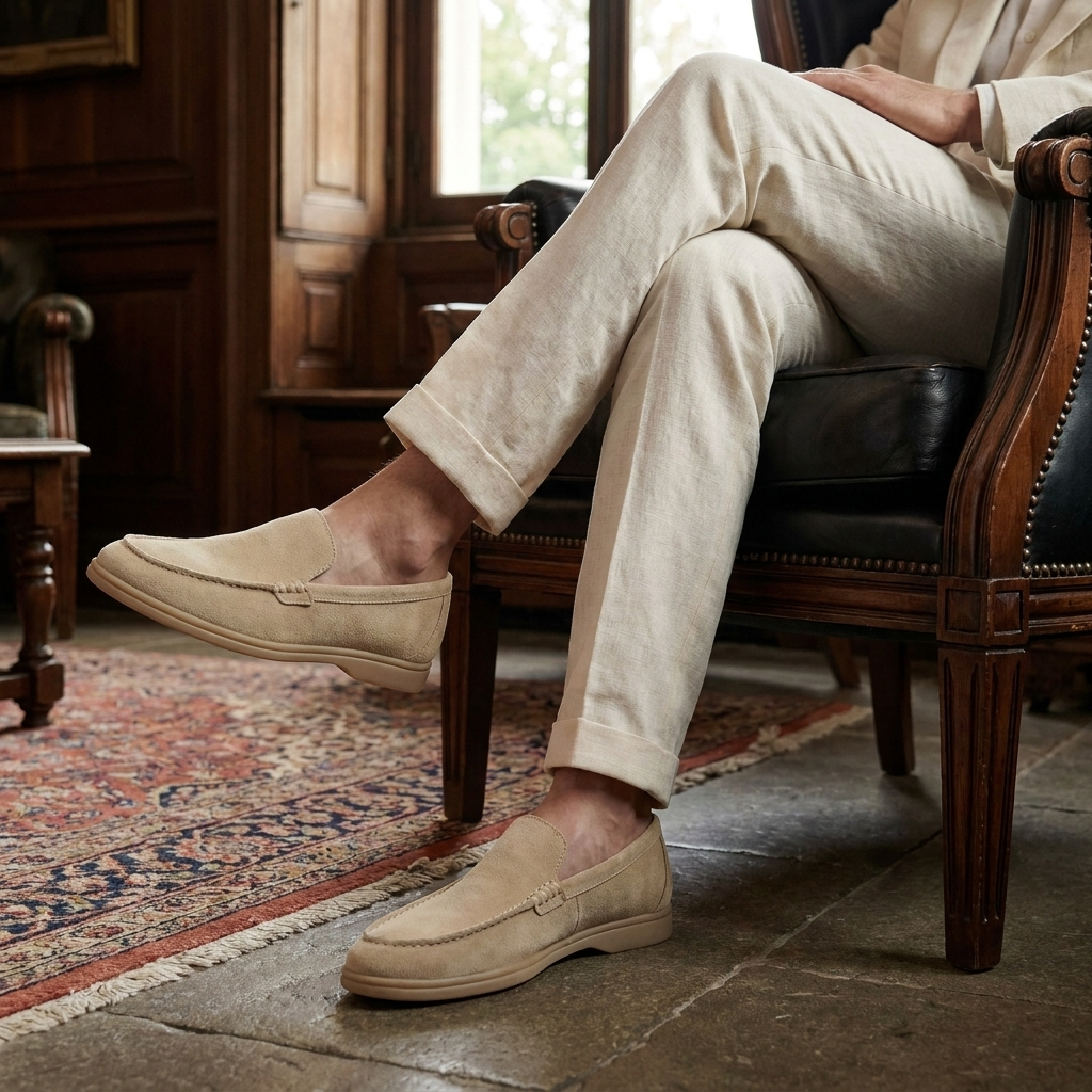OLDMONEYLOOK | Men’s Classic Slip-On Suede Loafers