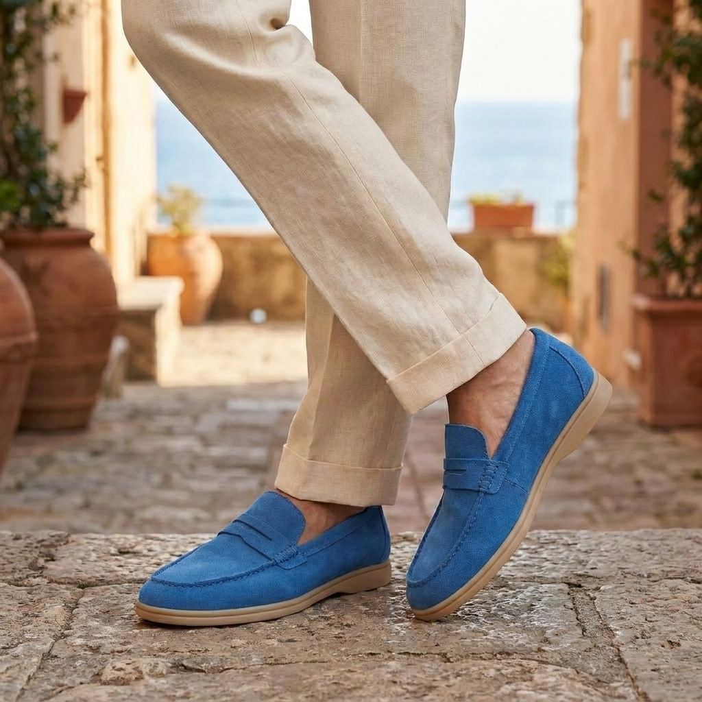 OLDMONEYLOOK | Men’s Classic Slip-On Suede Loafers
