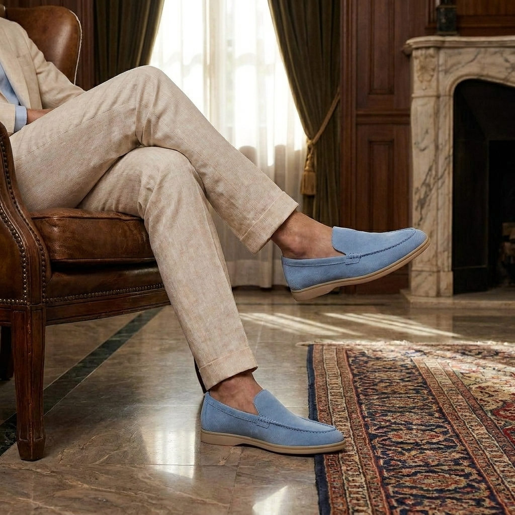 OLDMONEYLOOK | Men’s Classic Slip-On Suede Loafers