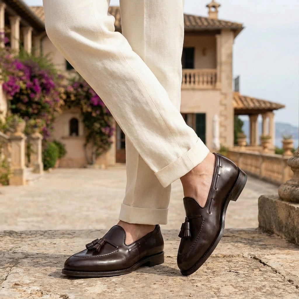 OLDMONEYLOOK | Men’s Heritage Cordovan Leather Moccasins