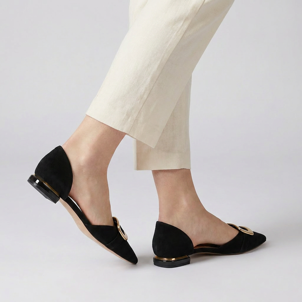 OLDMONEYLOOK | Women Refined Pointed Toe Slingback Slippers