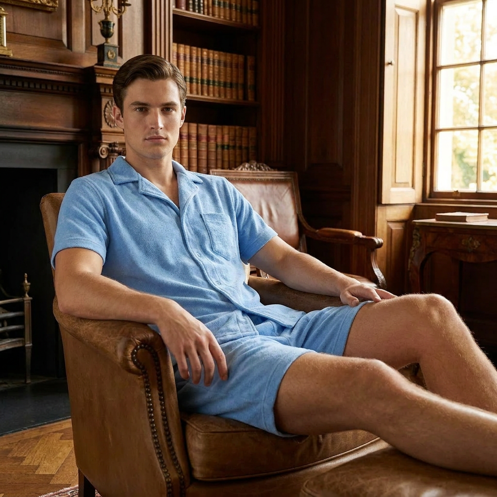 OLDMONEYLOOK | Men’s Classic Camp Collar Lounge Set