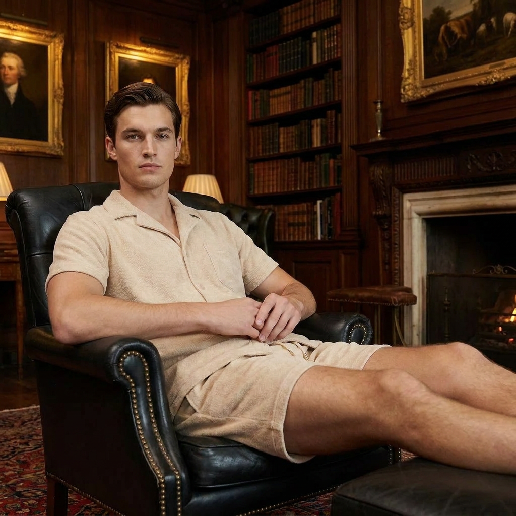OLDMONEYLOOK | Men’s Classic Camp Collar Lounge Set