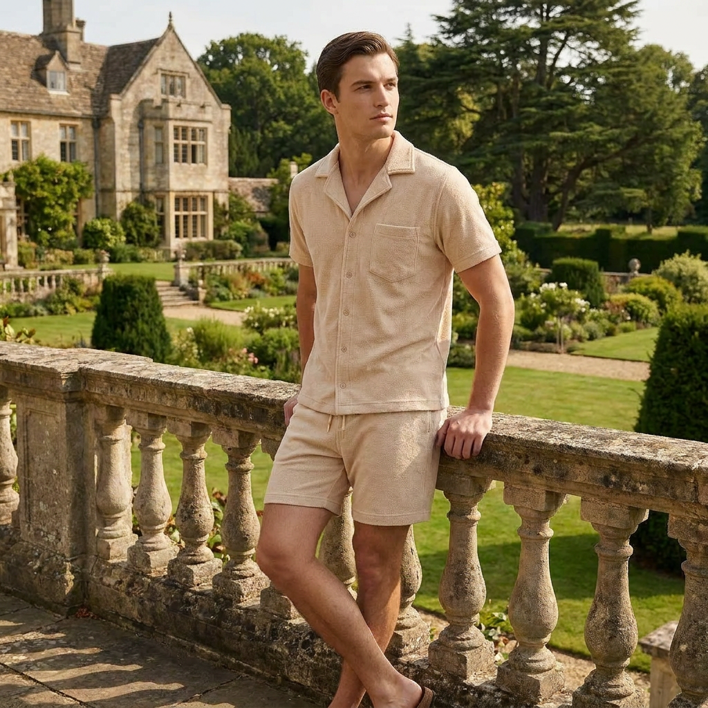 OLDMONEYLOOK | Men’s Classic Camp Collar Lounge Set