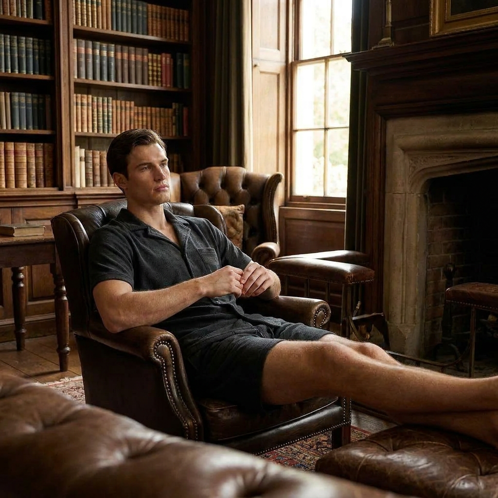 OLDMONEYLOOK | Men’s Classic Camp Collar Lounge Set