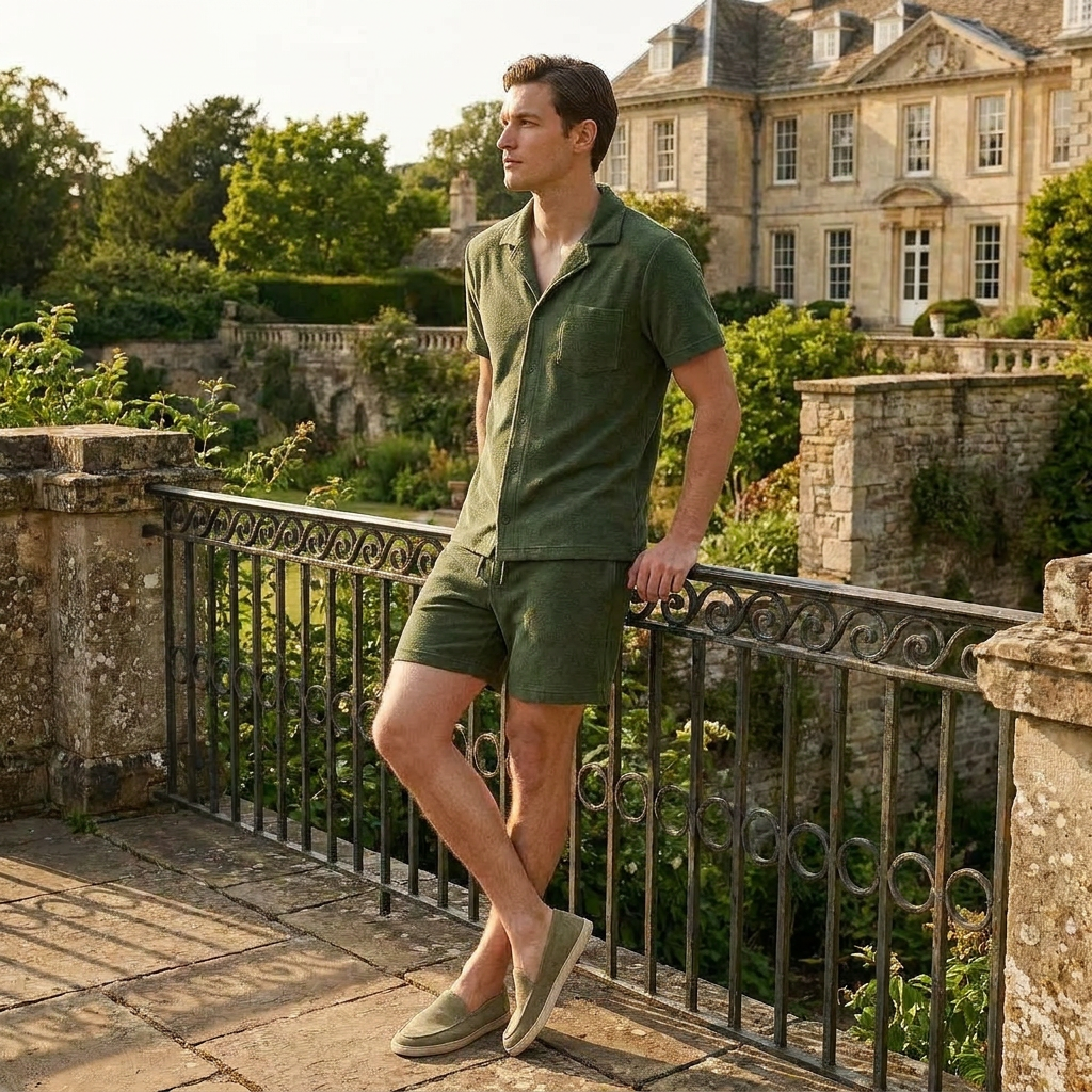 OLDMONEYLOOK | Men’s Classic Camp Collar Lounge Set