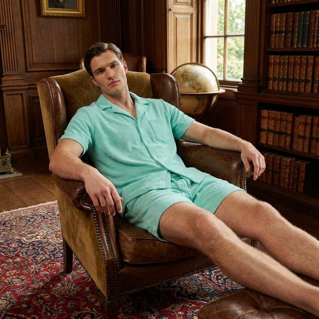 OLDMONEYLOOK | Men’s Classic Camp Collar Lounge Set