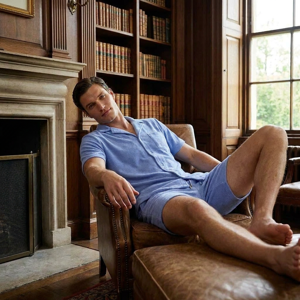 OLDMONEYLOOK | Men’s Classic Camp Collar Lounge Set