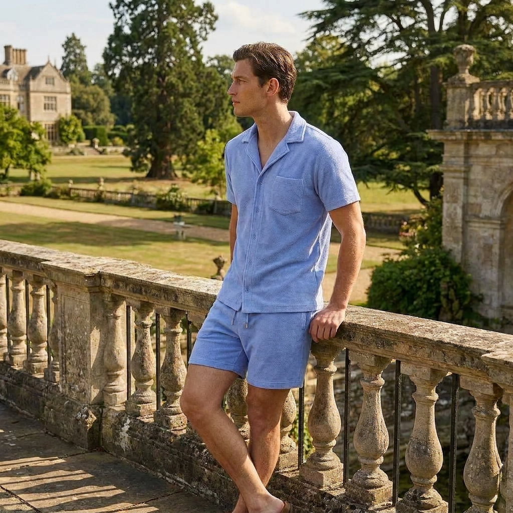 OLDMONEYLOOK | Men’s Classic Camp Collar Lounge Set