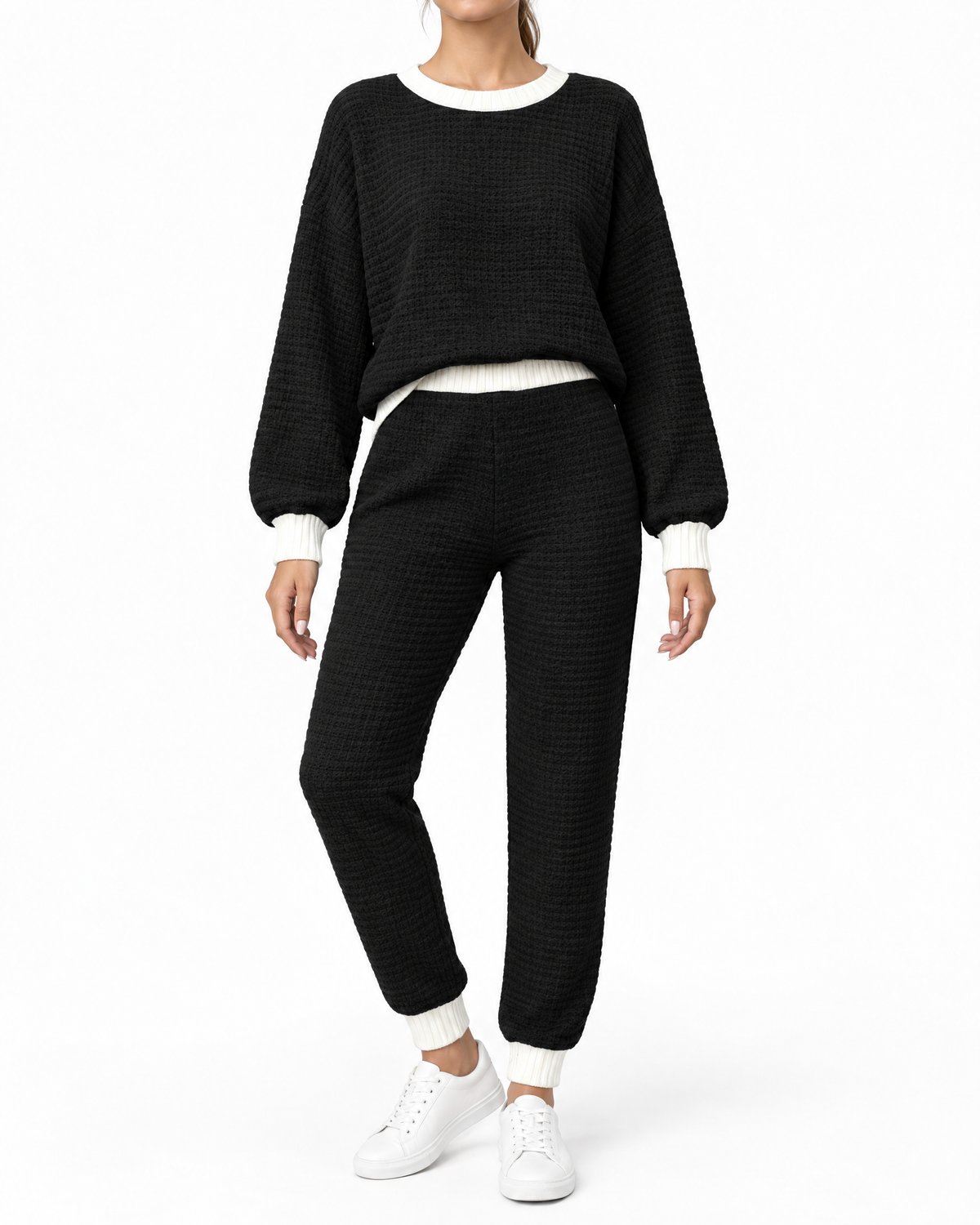 Women's Two-Piece Waffle Set
