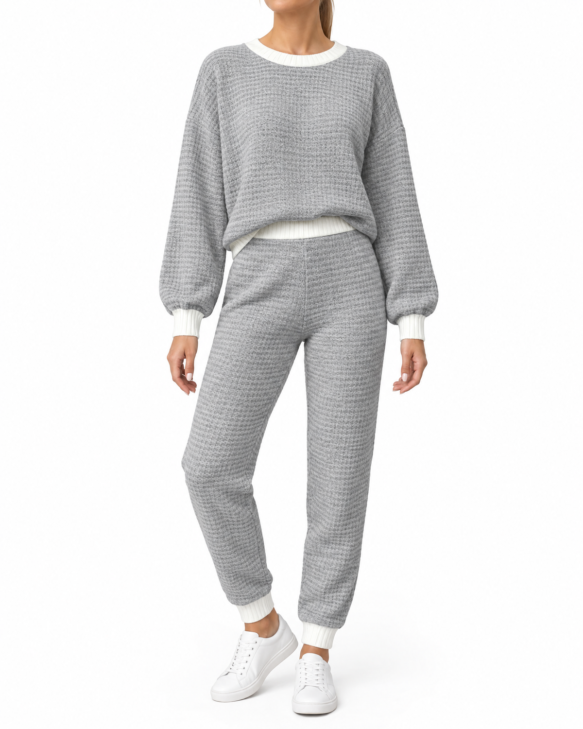 Women's Two-Piece Waffle Set