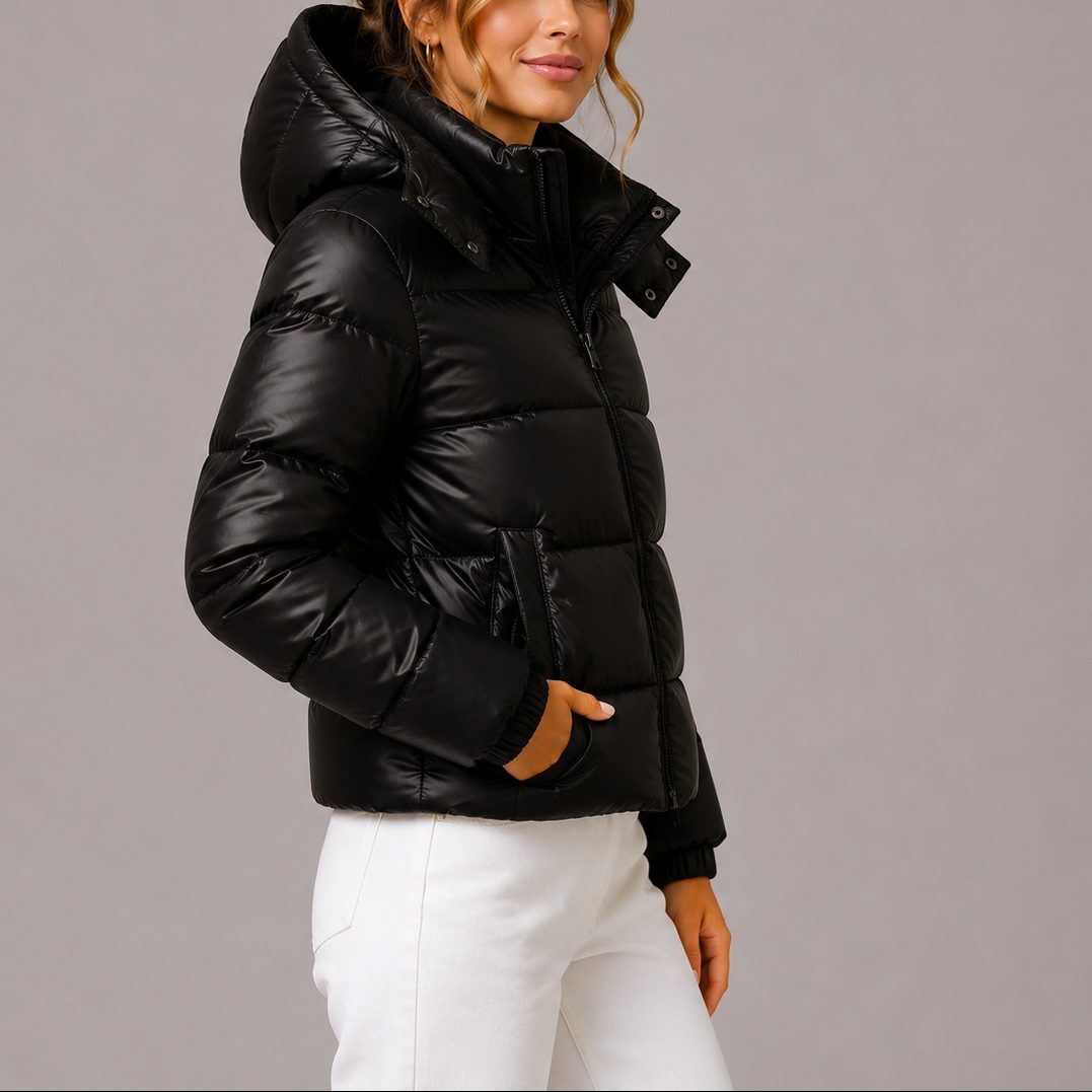 Puffer Jacket for Women with Hood