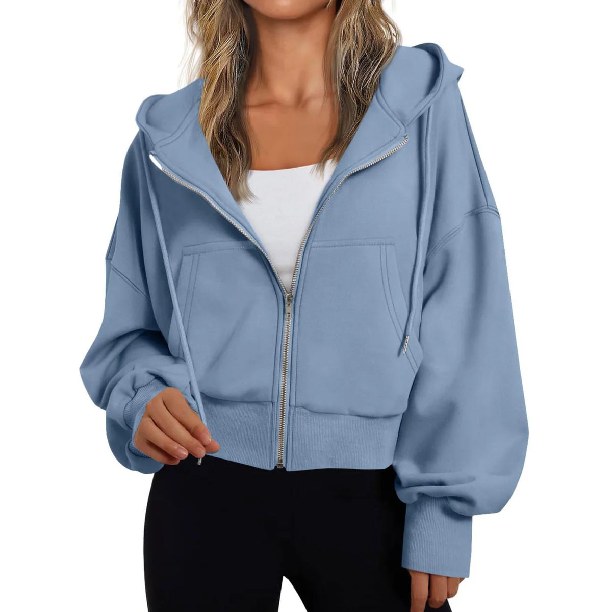 Ladies Hoodie with Zip and Hood