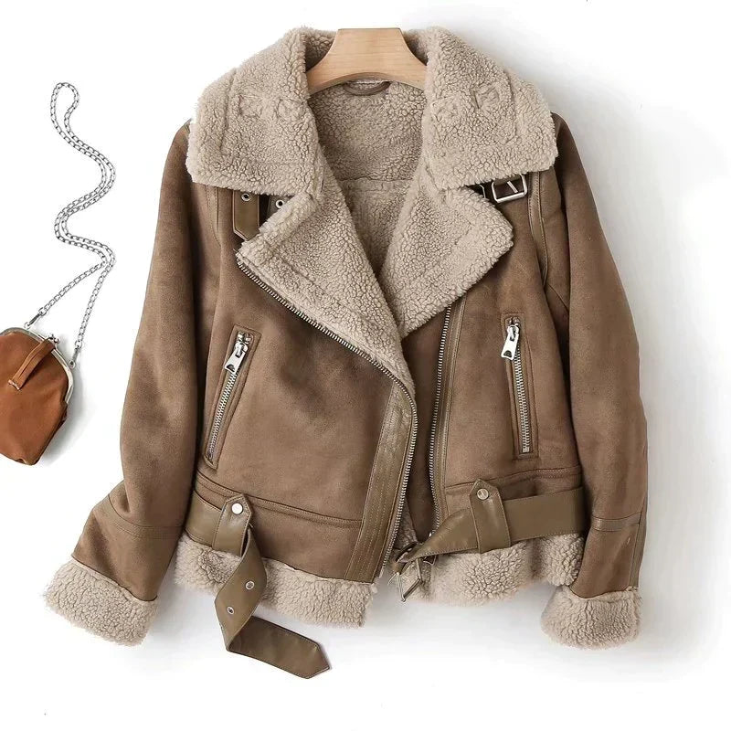 Cozy Women's Jacket with Teddy Lining