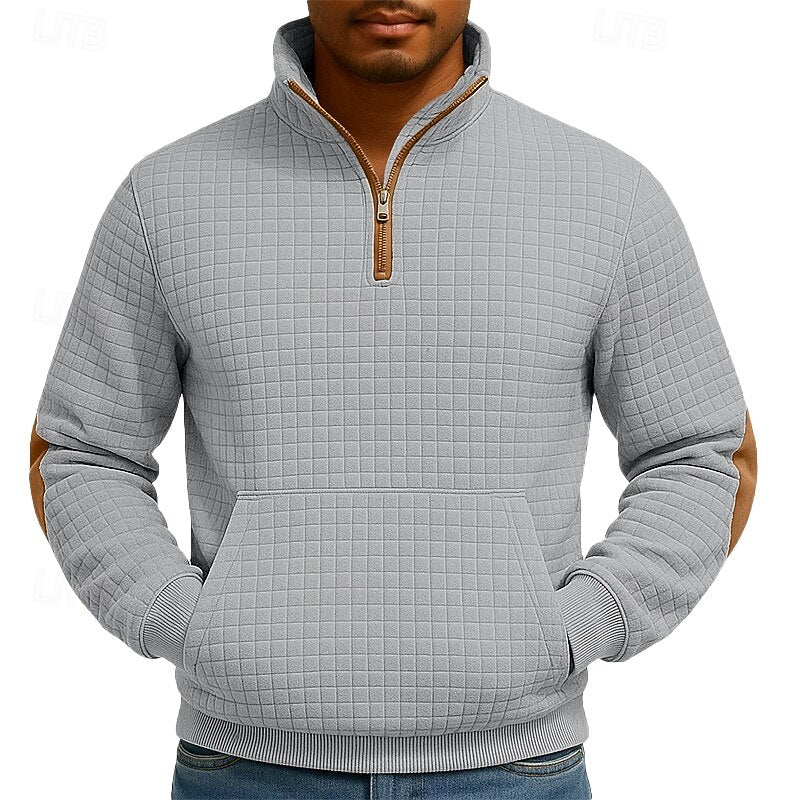 Walter | Textured Quarter-Zip Sweater