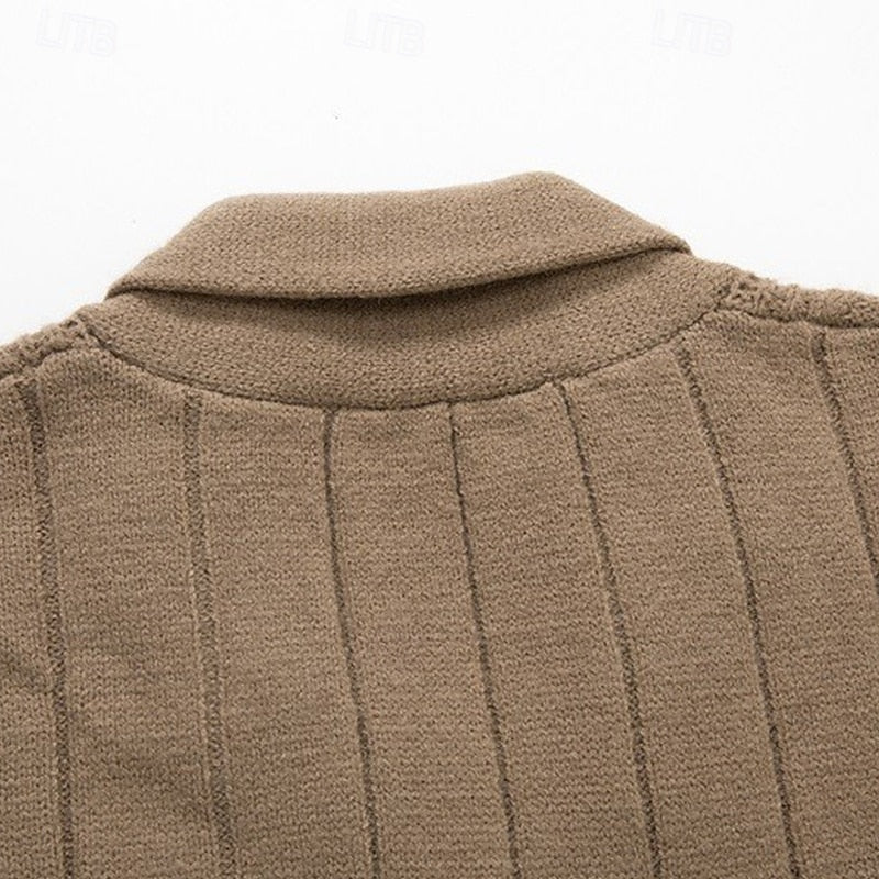 Garrick | Button-Up Cardigan with Shawl Collar