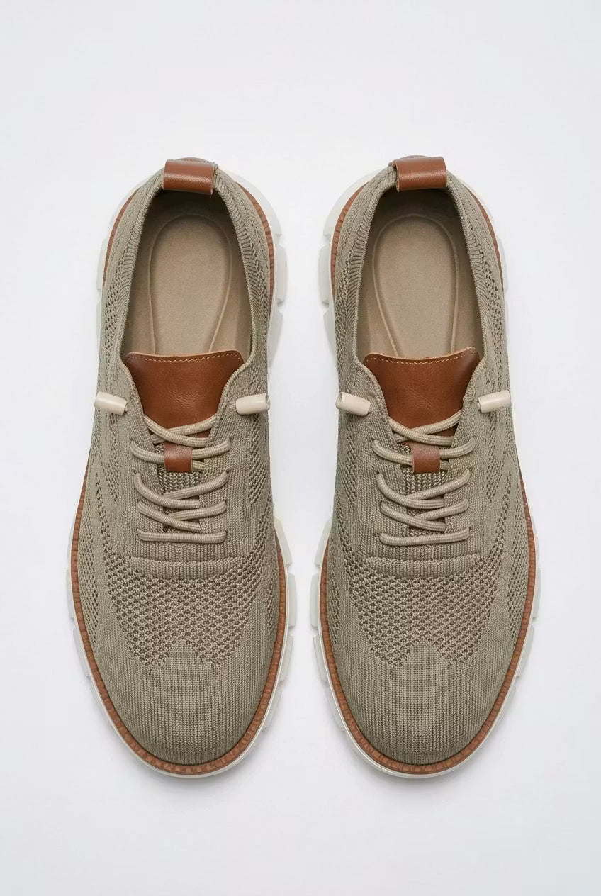 Mesh Sneakers with Laces for Men