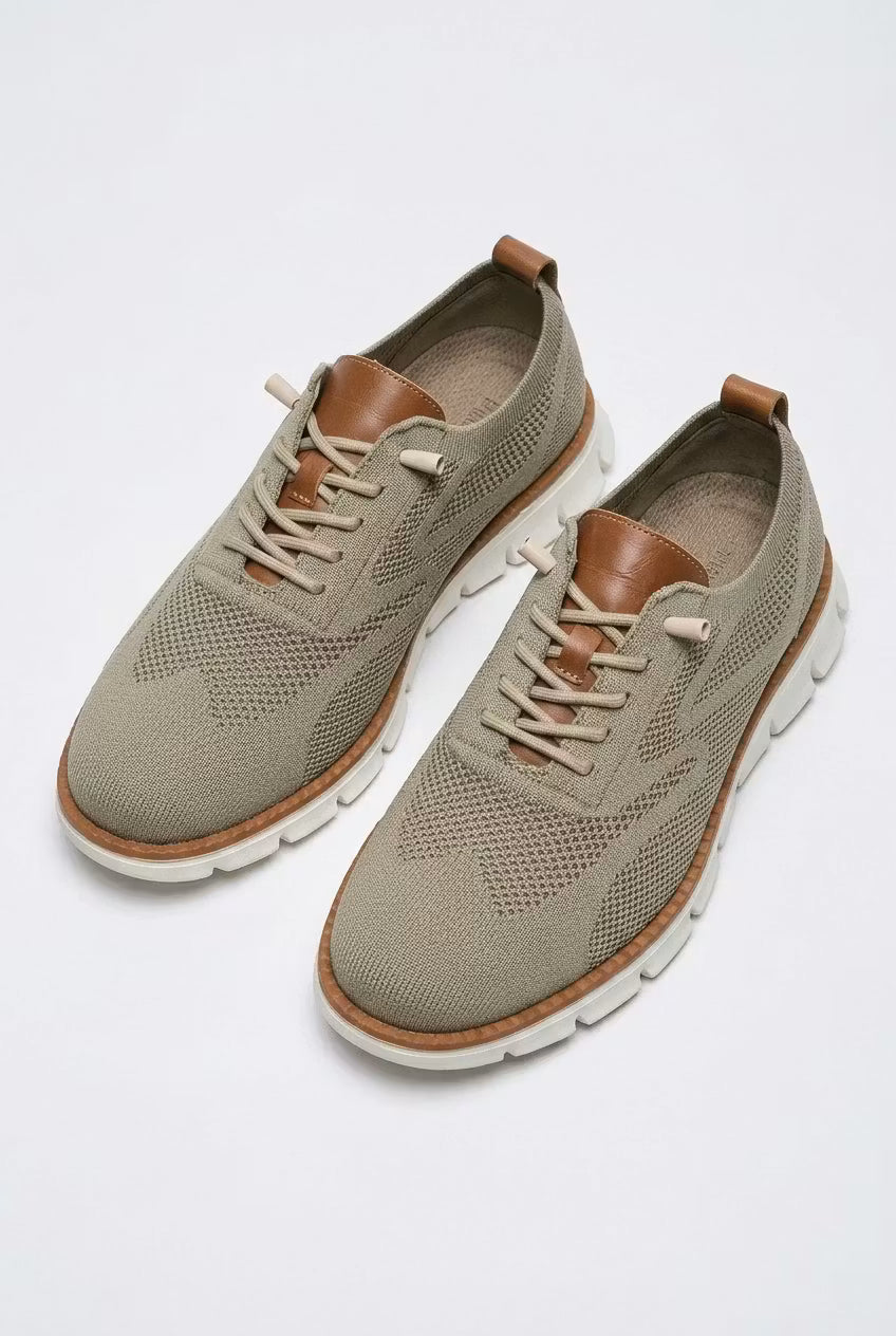 Mesh Sneakers with Laces for Men
