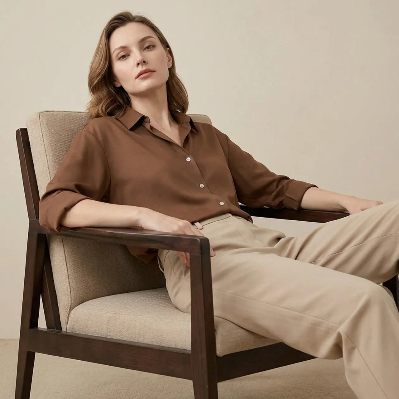 OLDMONEYLOOK | Women’s Classic Long Sleeve Polo Shirt