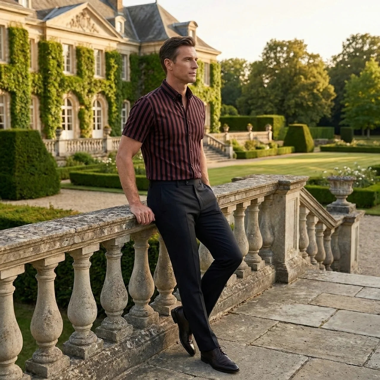 OLDMONEYLOOK | Men’s Heritage Striped Polo Shirt