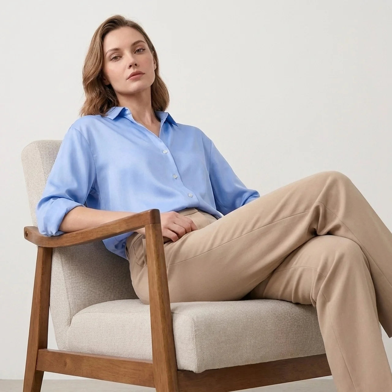 OLDMONEYLOOK | Women’s Classic Long Sleeve Polo Shirt