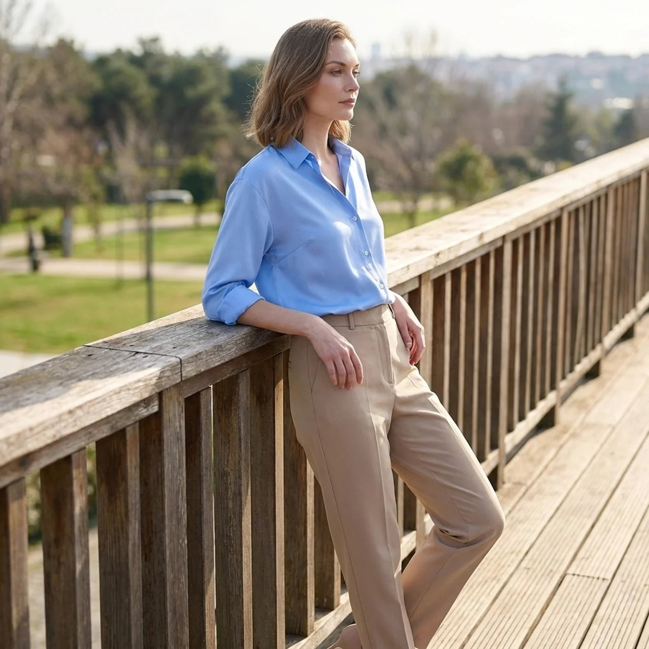 OLDMONEYLOOK | Women’s Classic Long Sleeve Polo Shirt