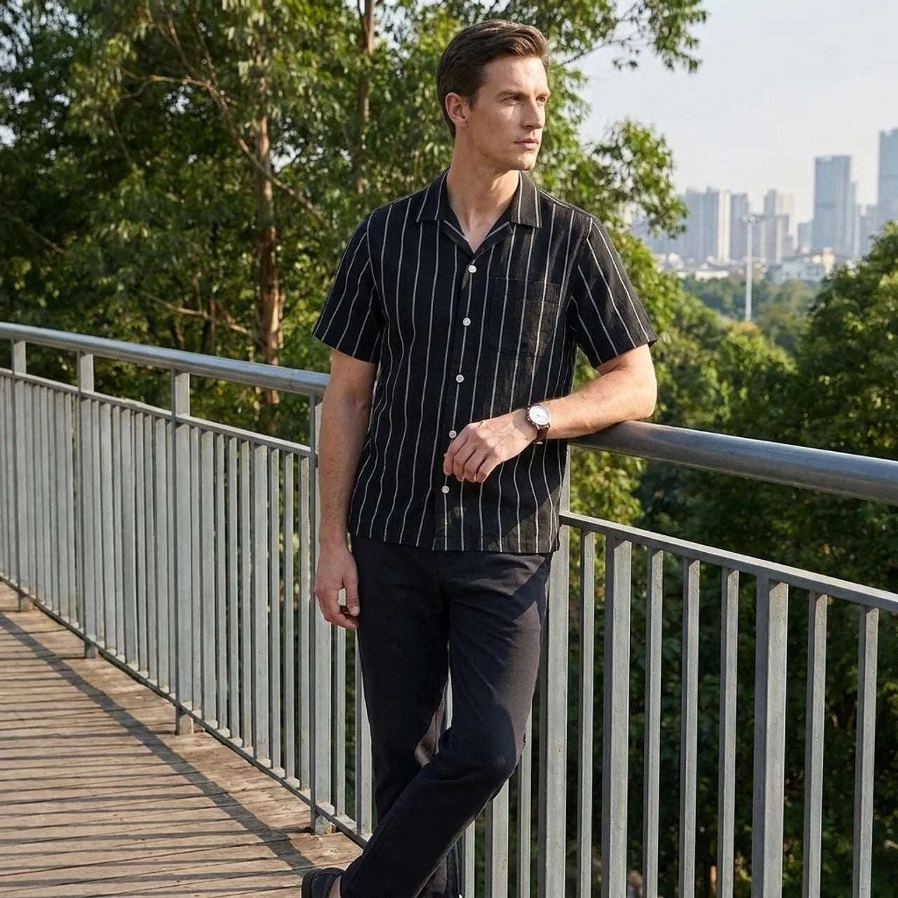 OLDMONEYLOOK | Men’s Refined Striped Polo