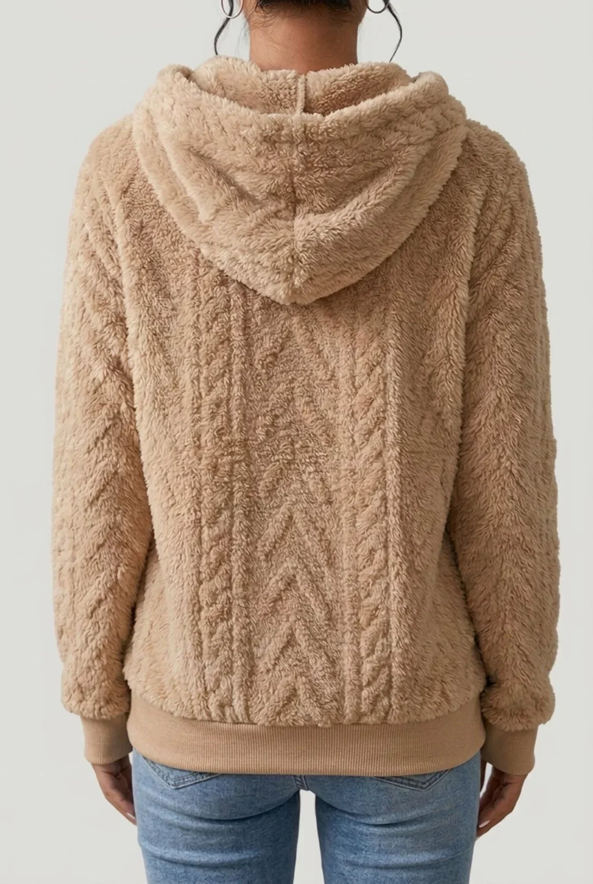 Women's Cable Knit Hoodie | Soft and Cozy Comfort