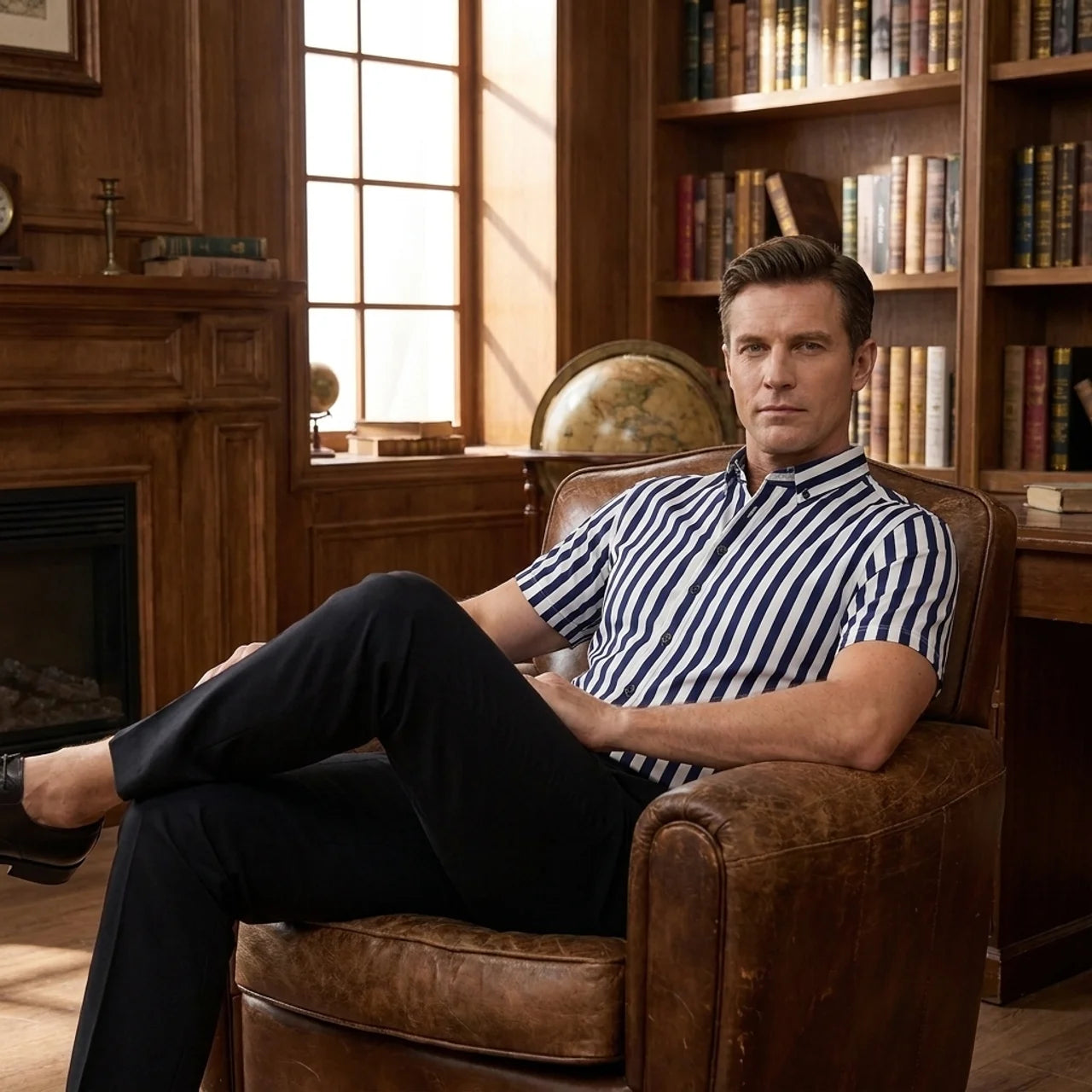 OLDMONEYLOOK | Men’s Heritage Striped Polo Shirt