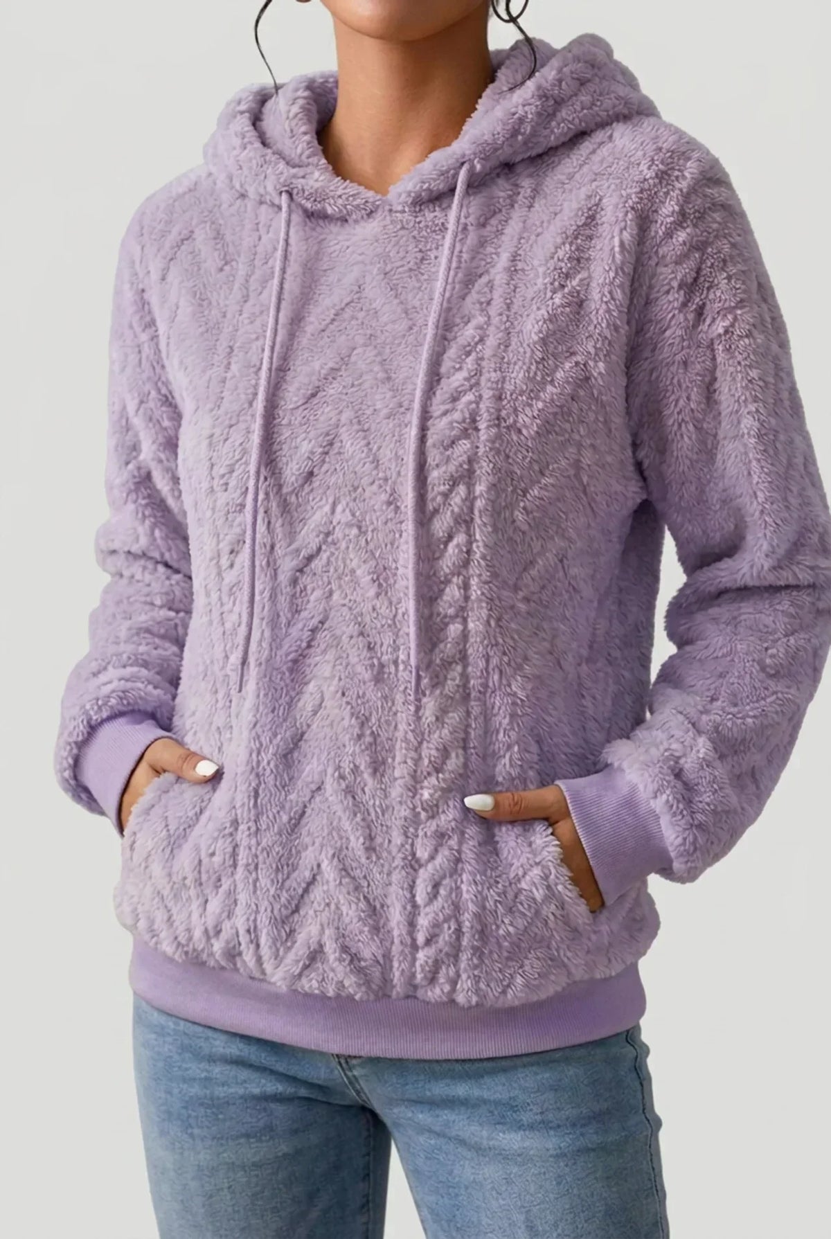 Women's Cable Knit Hoodie | Soft and Cozy Comfort