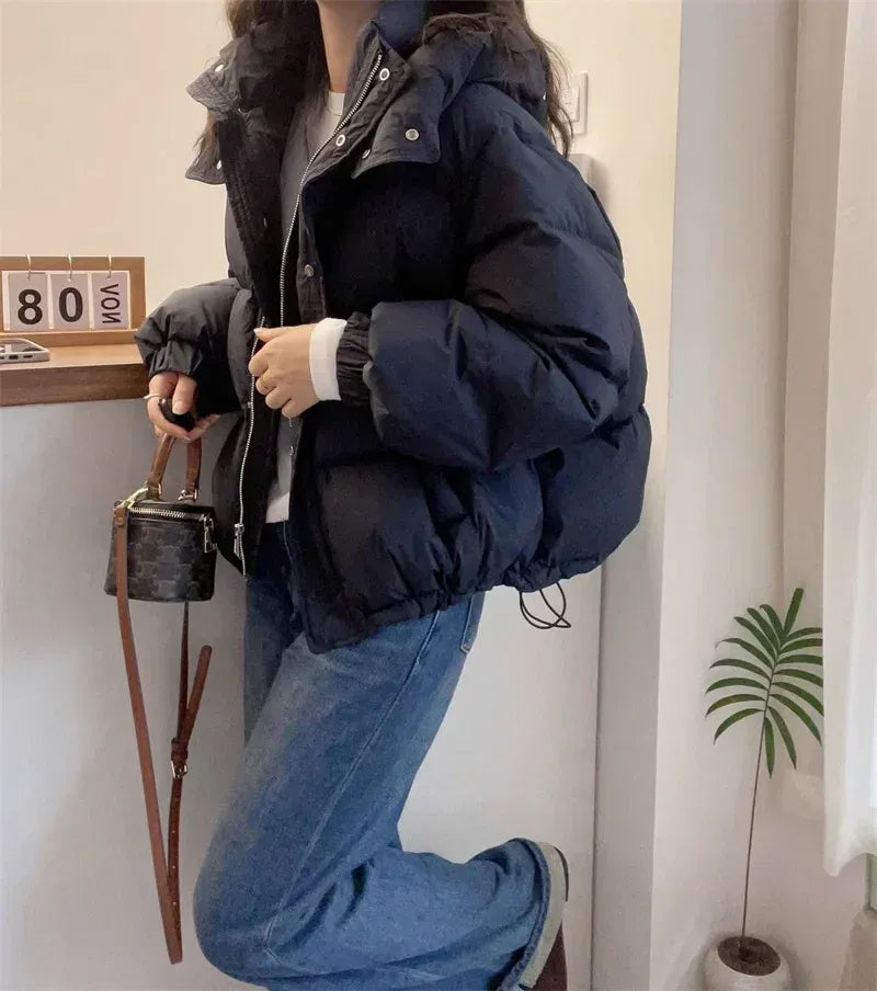 Ladies' Puffer Jacket with Hood
