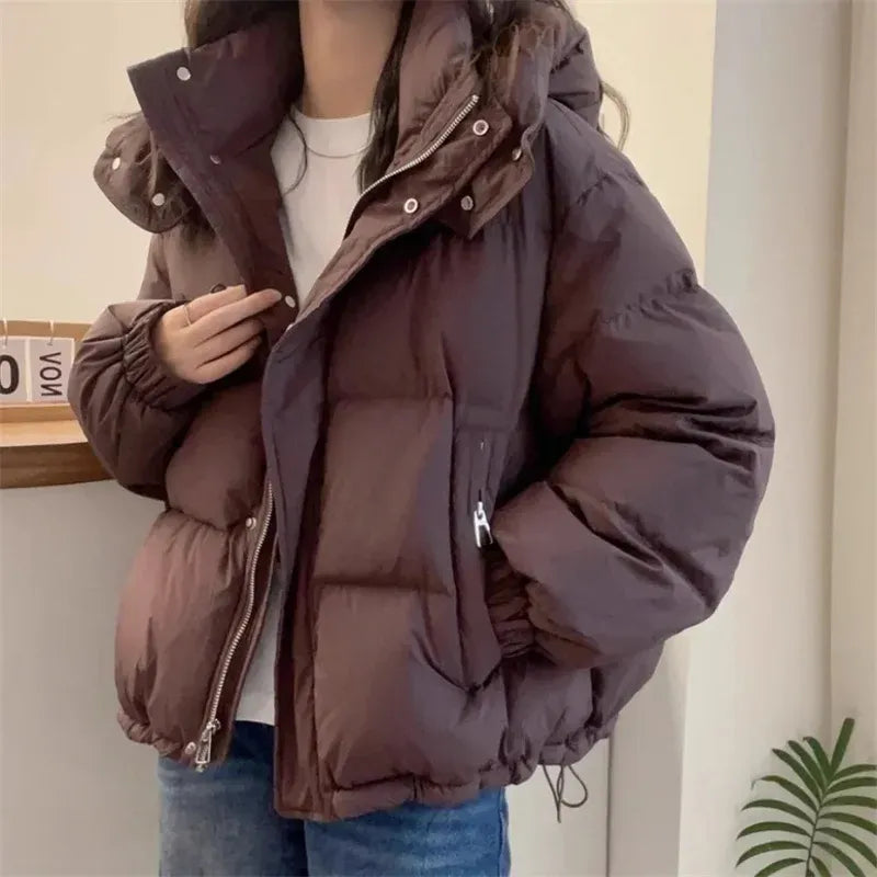Ladies' Puffer Jacket with Hood
