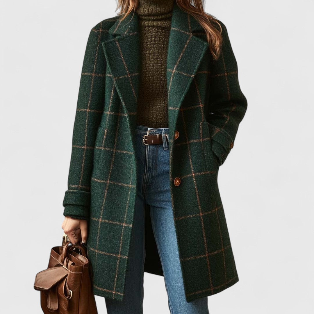 Plaid Women's Fall Coat