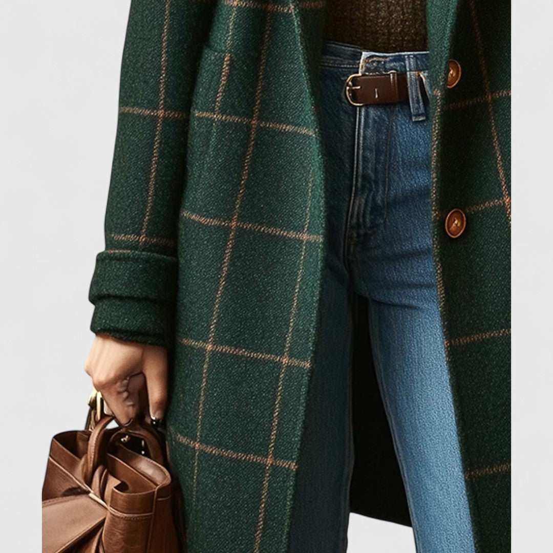 Plaid Women's Fall Coat